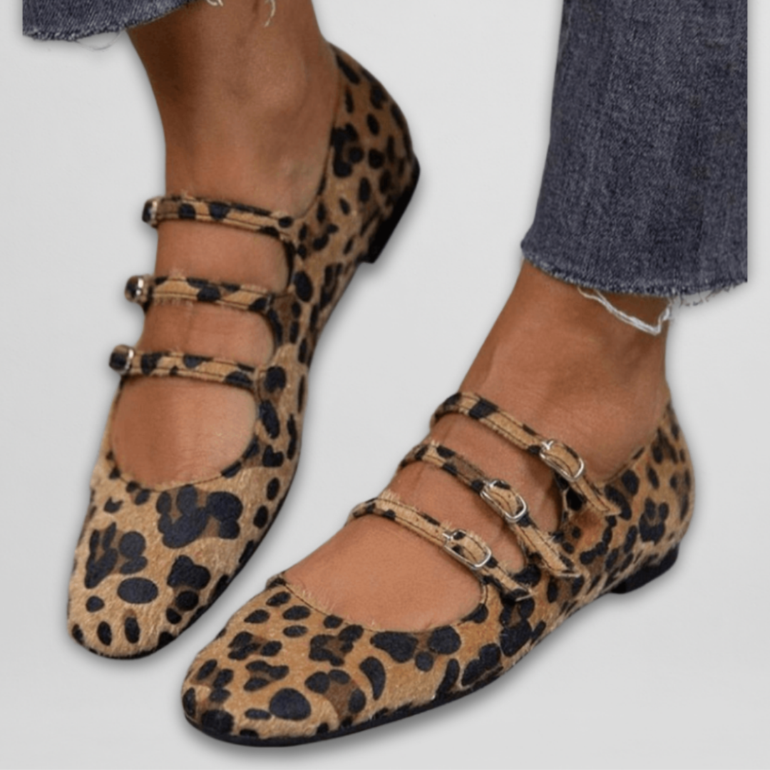 Liv™ | Ballerines à imprimé animal