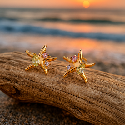 Coralia | Boucles d'oreilles en forme d'Étoile de Mer