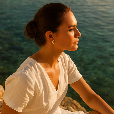 Coralia | Boucles d'oreilles en forme d'Étoile de Mer