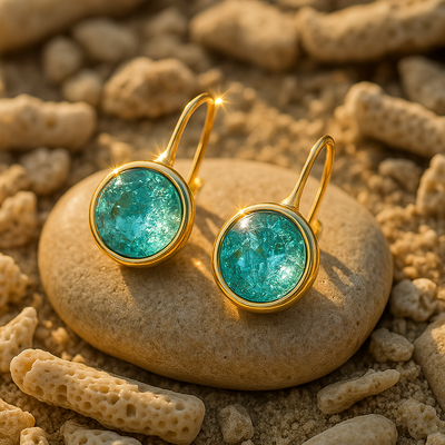 Aurela | Boucles d'oreilles en forme de gouttes marines