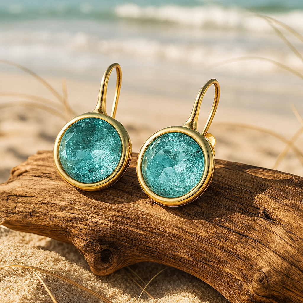 Aurela | Boucles d'oreilles en forme de gouttes marines