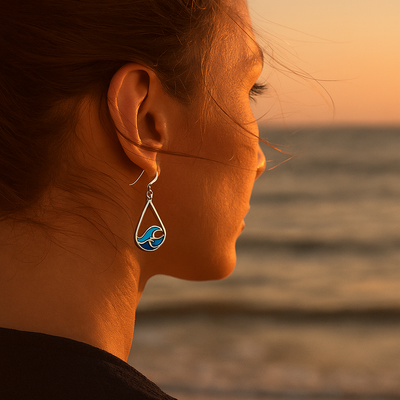 Nerida | Boucles d'oreilles en forme de vagues