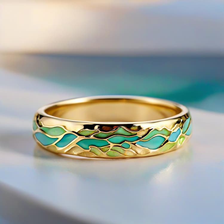 Naelya | Marine Currents in 925 Silver