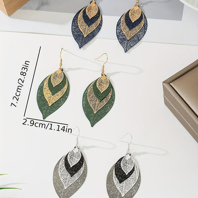 Boucles d'oreilles Boho Blad – Or & Noir