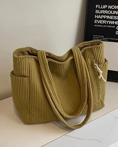 Tilda – Sac à provisions côtelé avec détail en cordon
