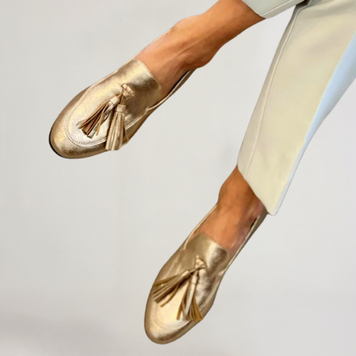 Sophie™ | Mocassins Dames Dorés