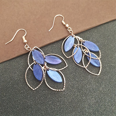 Boucles d'Oreilles Élégantes en Forme de Feuille – Style Nature, Quotidien & Festif.