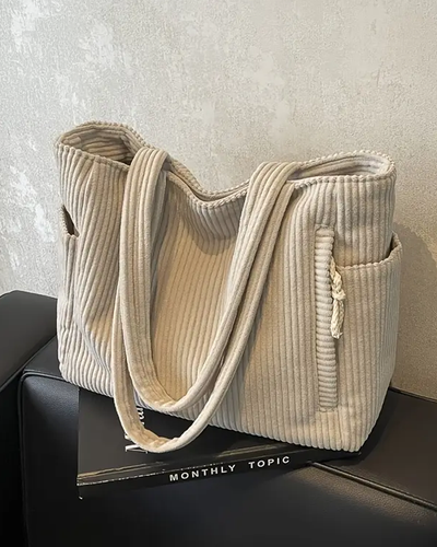 Tilda – Sac à provisions côtelé avec détail en cordon