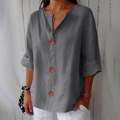 Colette™ | Blouse en Lin Décontractée
