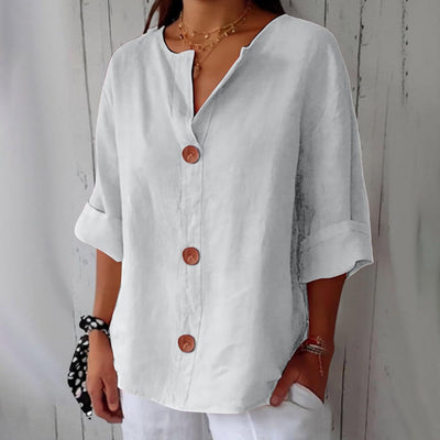 Colette™ | Blouse en Lin Décontractée