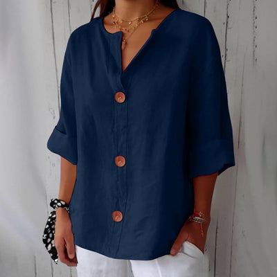 Colette™ | Blouse en Lin Décontractée