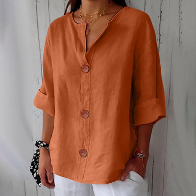 Colette™ | Blouse en Lin Décontractée