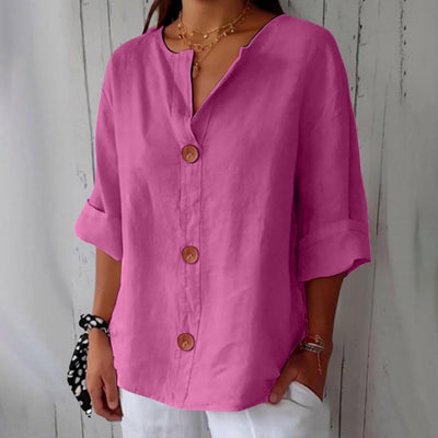 Colette™ | Blouse en Lin Décontractée