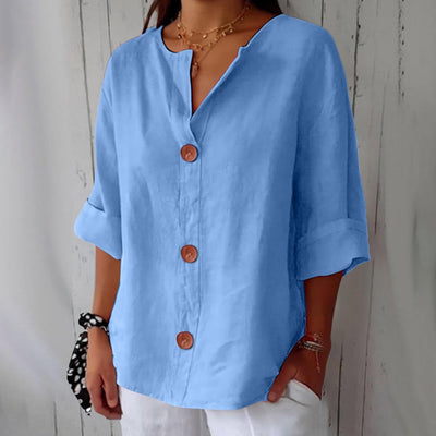 Colette™ | Blouse en Lin Décontractée
