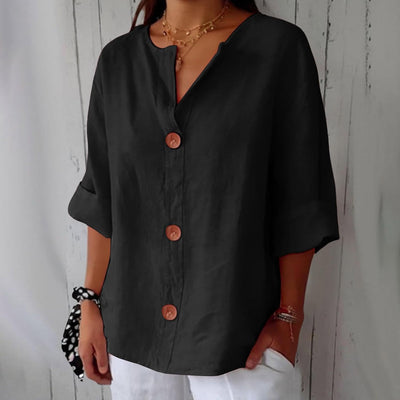 Colette™ | Blouse en Lin Décontractée