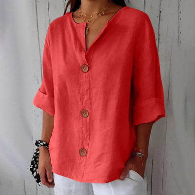 Colette™ | Blouse en Lin Décontractée