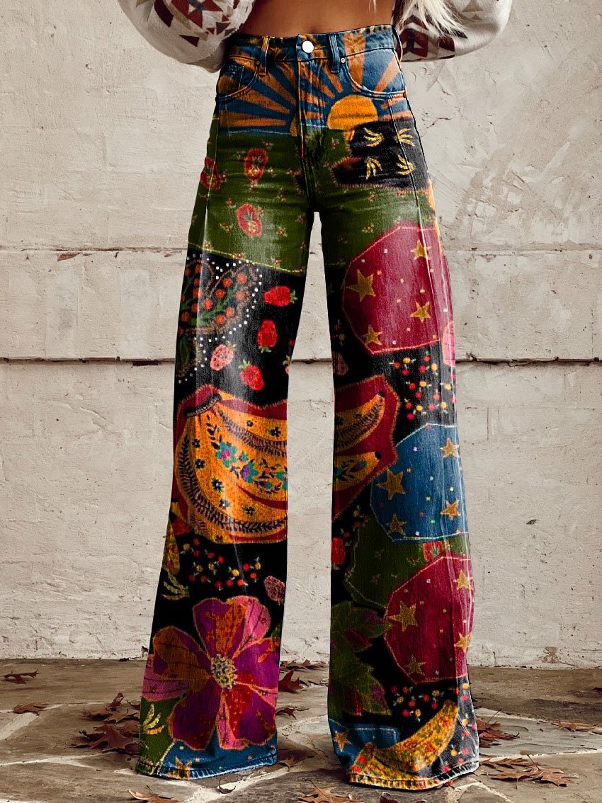 Maison Varelle. | Pantalon Boho Vintage Élégant pour un Look Stylé