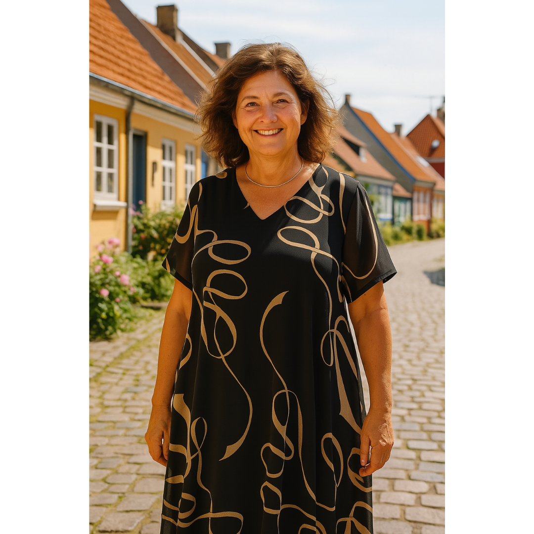 Sanne™ | Robe avec imprimé graphique
