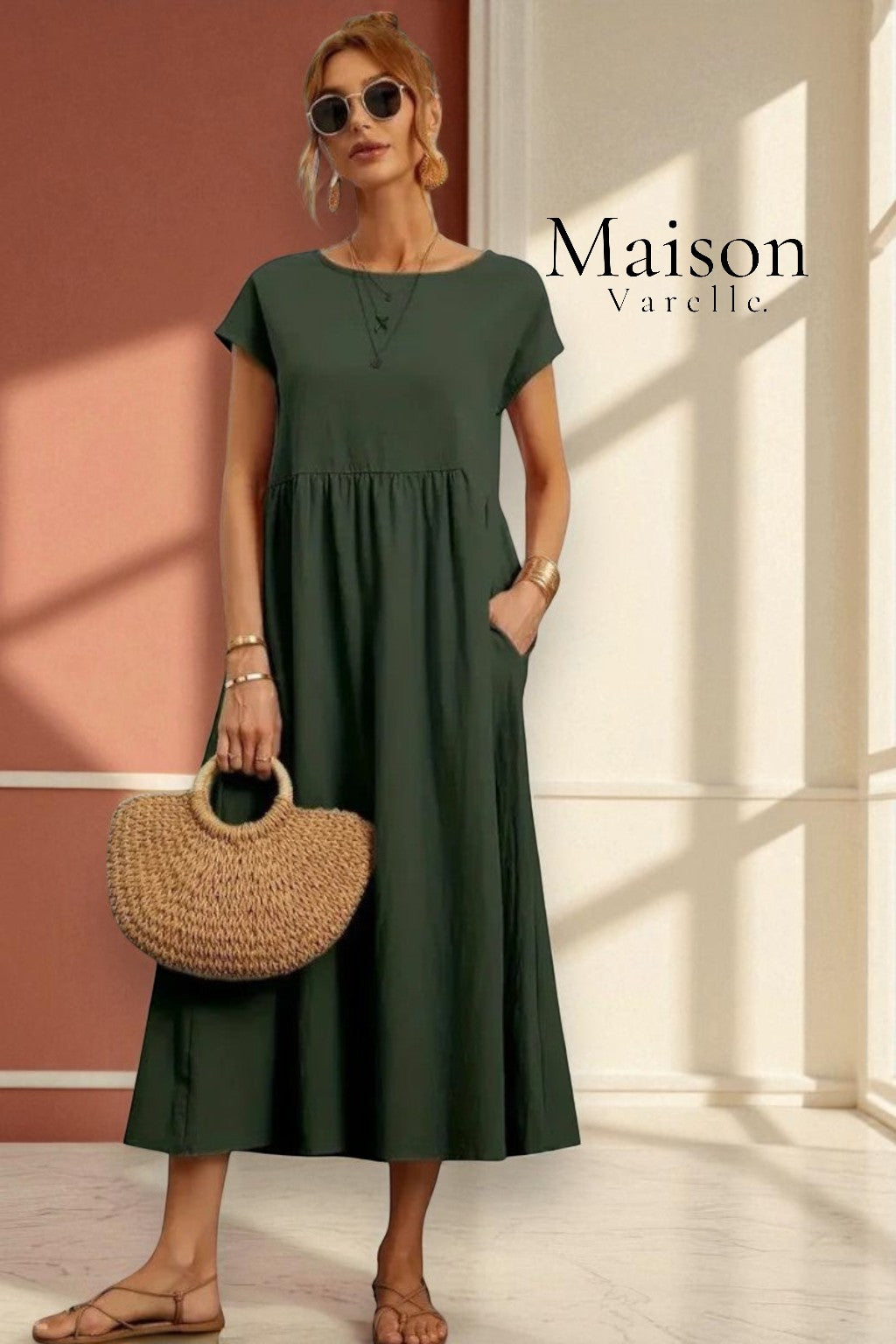 Sofia™ | Robe en coton et lin