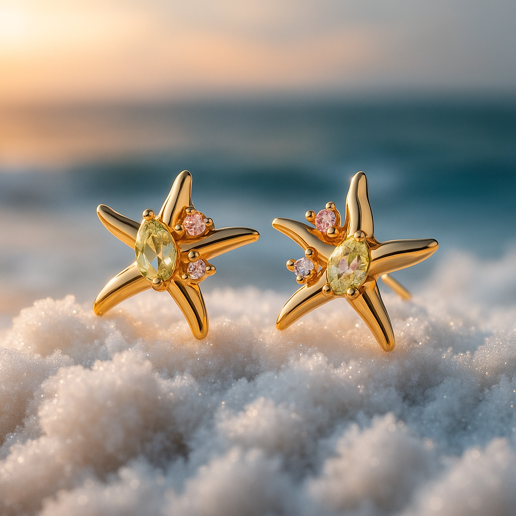 Coralia | Boucles d'oreilles en forme d'Étoile de Mer