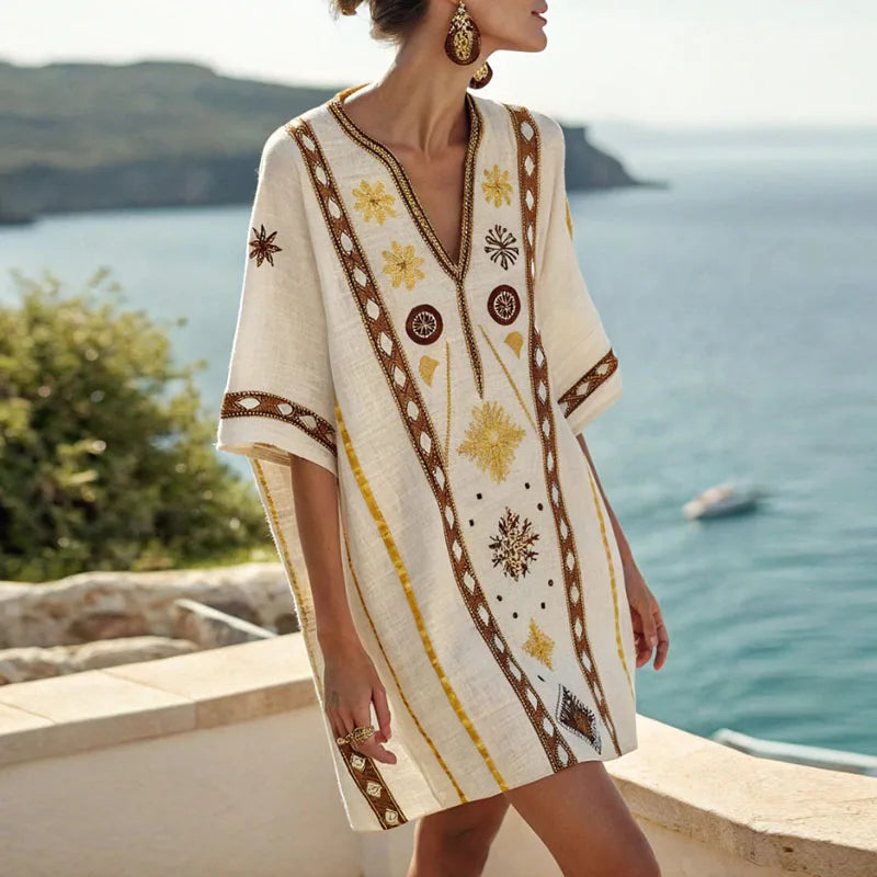 Vera - Robe d'été à motifs floraux