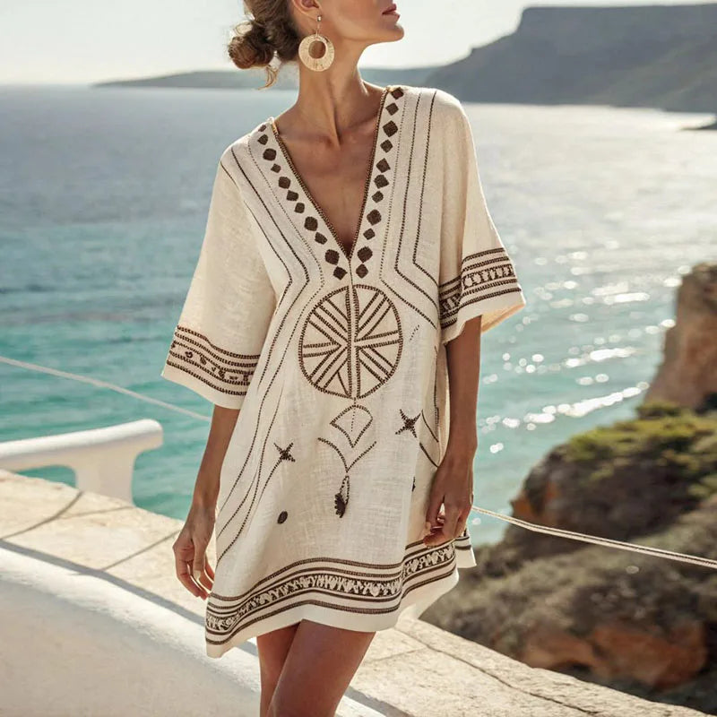 Danique - Robe Estivale à Motif Floral