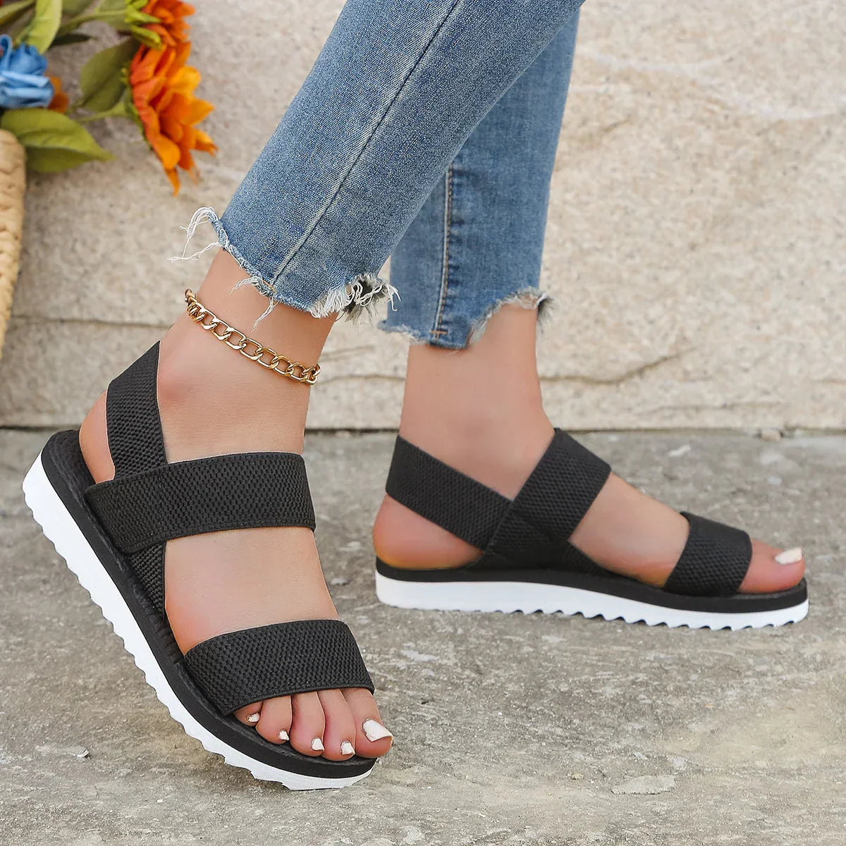 Solea™ | Sandales à Talon Blokhak