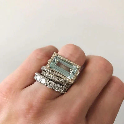 Marilys | Set de Bagues en Verre Inspirées par la Mer