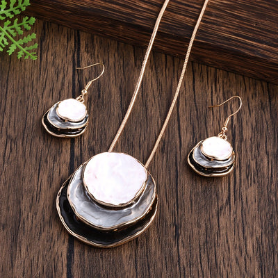 Ensemble de Bijoux Boho : Boucles d'oreilles & Collier – Style Rétro & Quotidien