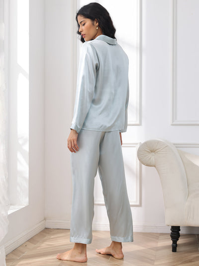 Pyjamas Femme en Soie Reine avec Boutons