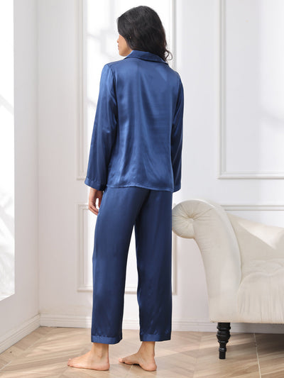 Pyjamas Femme en Soie Reine avec Boutons