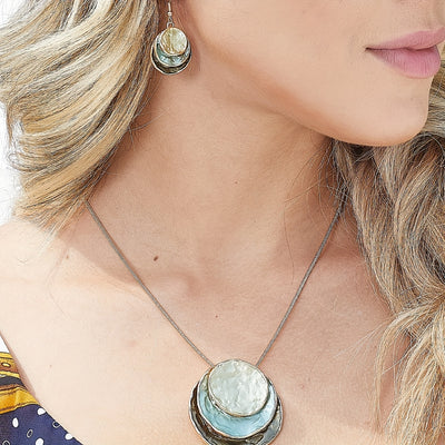 Ensemble de Bijoux Boho : Boucles d'oreilles & Collier – Style Rétro & Quotidien