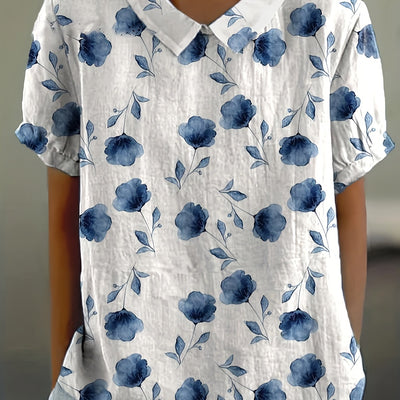 Mia™ | Chemise Décontractée pour Femmes avec Imprimé Floral
