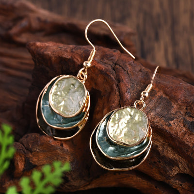 Ensemble de Bijoux Boho : Boucles d'oreilles & Collier – Style Rétro & Quotidien
